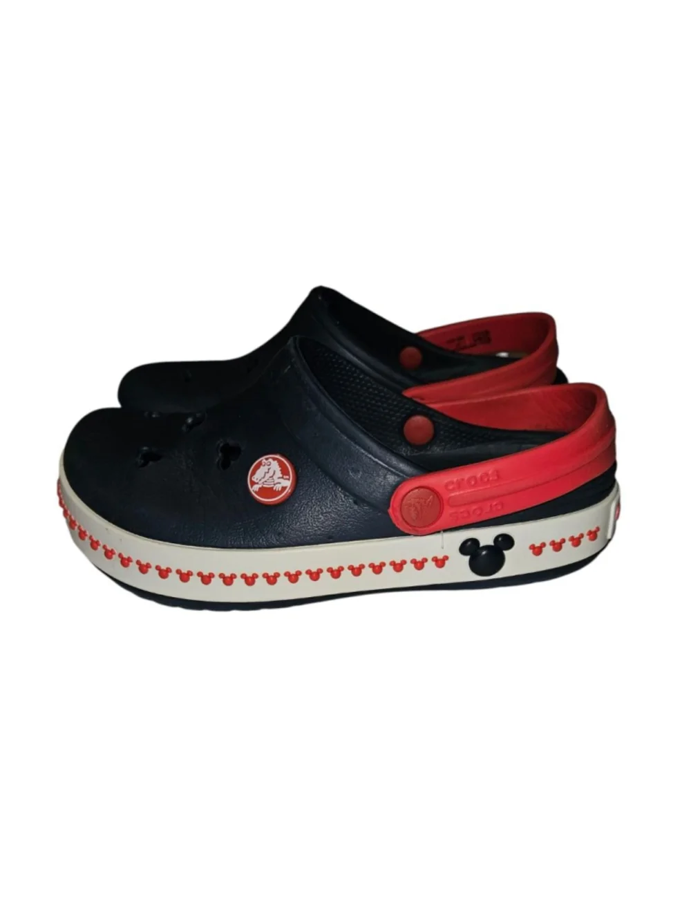 Boys Crocs Mickey Mouse Sandals 12/13 (Toddler Boy) Navy Red
